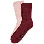 Reduzierte Dunkelrote TCHIBO Bio Nachhaltige Anti-Rutsch-Socken aus Spitze für Damen Größe 37 