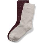 Reduzierte Bordeauxrote TCHIBO Thermo-Socken aus Spitze für Damen Größe 37 
