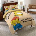Allergiker Die Simpsons Bettwäsche Sets & Bettwäsche Garnituren mit Reißverschluss aus Microfaser 135x200 3-teilig 