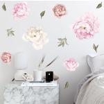Rosa Moderne Wandtattoos Blumen aus Vinyl 