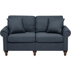 2-Sitzer Sofa gepolstert dunkelgrau Otra
