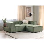 Olivgrüne Moderne Beliani Zweisitzer-Sofas aus Stoff Breite 200-250cm, Höhe 50-100cm, Tiefe 100-150cm 2 Personen 