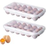 Reduzierte Eierboxen aus Kunststoff mit Deckel 2-teilig 