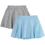 Blaue Kinderfaltenröcke aus Baumwolle für Mädchen für den für den Sommer 