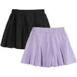 Violette Kinderfaltenröcke aus Baumwolle für Mädchen für den für den Sommer 