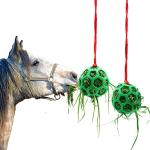 Reduzierte Grüne Futterbälle für Pferde 2-teilig 