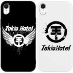 [2 Stück] Silicone Handyhülle für Apple iPhone XR Hülle 6,1", Stoßfeste Kratzfeste Schutzhülle mit Tokio Hotel Band Muster Junge Bumper Cover Case für iPhone XR,Schwarz B1