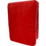 Rote Bio Spannbettlaken & Spannbetttücher aus Teddy 200x200 