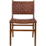Braune Moderne 4Home Teak-Stühle lackiert aus Massivholz Breite 50-100cm, Höhe 50-100cm, Tiefe 50-100cm 2-teilig 
