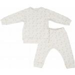 Beige Lodger Lange Kinderschlafanzüge aus Baumwolle für Babys Größe 92 2-teilig 
