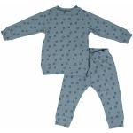 Blaue Lodger Lange Kinderschlafanzüge aus Baumwolle für Babys Größe 92 2-teilig 