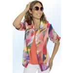 Korallenrote bader Transparente Blusen & durchsichtige Blusen durchsichtig aus Polyester für Damen Größe XXL Große Größen 