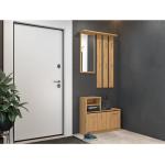 Reduzierte Braune Moderne Garderoben Sets & Kompaktgarderoben aus Holz 2-teilig 