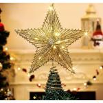 Reduzierte Sterne LED Lichterketten mit Weihnachts-Motiv aus Metall 