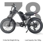 20 4,0 Zoll Pedelec Elektrofahrrad 7 Gang Shimano 500W 45km/h E-MTB Mountainbike
