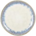 Hellblaue Dessertteller 20 cm aus Steingut 