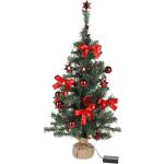 Rote 75 cm Haushalt International LED-Weihnachtsbäume aus Kunststoff 