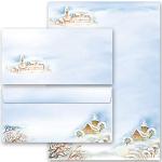 Weißes Paper-Media Designpapier mit Landschafts-Motiv DIN A4, 90g, 10 Blatt aus Papier 20-teilig 