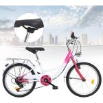 20 Zoll 6-Gang Kinder Mädchen Fahrrad Kinderrad Citybike Rosa Kinderfahrrad Neu