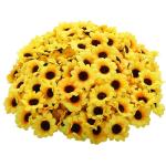 Reduzierte Gelbe Kunstblumen mit Sonnenblumenmotiv aus Kunststoff 