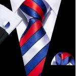 Bunte Karo Krawatten-Sets aus Seide für Herren 
