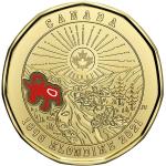 2021 Kanadier 1 Dollar Klondike Gold Rush Coloured Loonie - Brilliant Unc Royal Canadian Mint