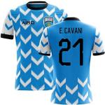 Airosportswear 2022-2023 Uruguay Home Concept Football Soccer T-Shirt Trikot (Edinson Cavani 21)