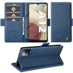 Samsung Galaxy A12 Hüllen 2023 Art: Flip Cases mit Bildern aus Leder mit Schutzfolie 