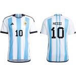 2022-World Cup Argentinien No. 10 Fußball Shirt Blau und Weiß Erwachsene neu