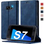 Samsung Galaxy S7 Hüllen 2023 Art: Flip Cases mit Bildern aus Leder klappbar 