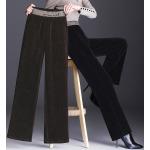 Unifarbene High Waist Jeans aus Samt maschinenwaschbar für Damen Größe 5 XL für den für den Sommer 