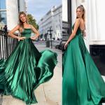Grüne Sexy Maxi Lange Abendkleider für Damen Größe XL 