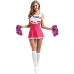 Pinke Cheerleader-Kostüme für Herren Größe XL 