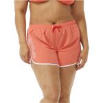 Peachfarbene Damenbadeshorts & Damenboardshorts mit Klettverschluss aus Polyester Größe XXS 