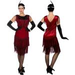 Rote Charleston-Kostüme & 20er Jahre Kostüme aus Polyester für Damen Größe XL 