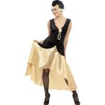 Reduzierte Schwarze Blumenmuster Smiffys Charleston-Kostüme & 20er Jahre Kostüme aus Satin für Damen Größe XL 