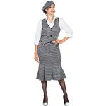 Reduzierte Schwarze Karo Peaky Blinders Charleston-Kostüme & 20er Jahre Kostüme für Damen 