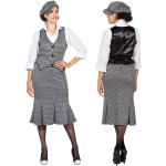 Graue Hahnentritt Peaky Blinders Charleston-Kostüme & 20er Jahre Kostüme aus Polyester für Damen Größe S 