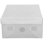 Senhill 6er Set Schuhboxen Stapelbar Schuhkarton Transparent  Aufbewahrungsbox Faltbar Schuhorganisator platzsparend Schuhbox mit Deckel  (Grau) : : Küche, Haushalt & Wohnen