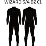 22 Wizard Fullsuit 5/4 BZ C1 Black 52/L