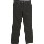 Schwarze Gerry Weber Irina Stretch-Jeans mit Reißverschluss aus Baumwolle für Damen Größe L 