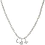 Silberne Elegante Silberketten mit Namen aus Silber mit Echte Perle für Damen 