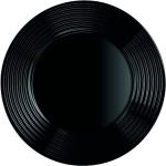 Schwarze Luminarc Runde Speiseteller & Essteller 24 cm aus Glas 