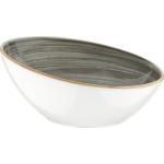 Bonna Premium Porcelain ASCVNT8KS Aura Space Bowl Schale, Dipschale, Aperitif, 8cm, 60ml, Porzellan, grau, 1 Stück - grey porcelain ASCVNT8KS