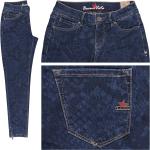 Dunkelblaue Bestickte Buena Vista Jeans mit Stickerei aus Denim für Damen 