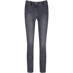 Dunkelgraue Gerry Weber Ankle-Jeans mit Reißverschluss aus Baumwolle maschinenwaschbar für Damen Größe L 
