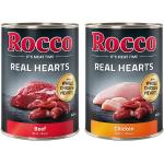 24x400g Real Hearts Mix: Rind & Huhn Rocco Hundefutter nass