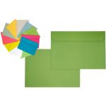 Grüne Briefumschläge ohne Fenster DIN C6 aus Papier 