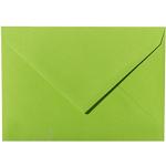 Grüne Briefumschläge ohne Fenster DIN C6 aus Papier 
