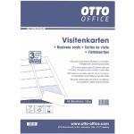 Weiße OTTO Office Blanko-Visitenkarten aus Papier 10-teilig 